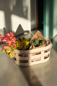 Laundry Basket Small — Light Grey