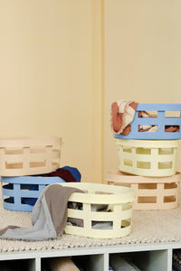 Laundry Basket Small — Soft Yellow