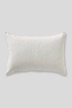 Load image into Gallery viewer, 100% Linen Pillowslip Set (of two) in Pinstripe Navy
