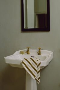 San Luis (Hand) Towel in Caper & Chalk