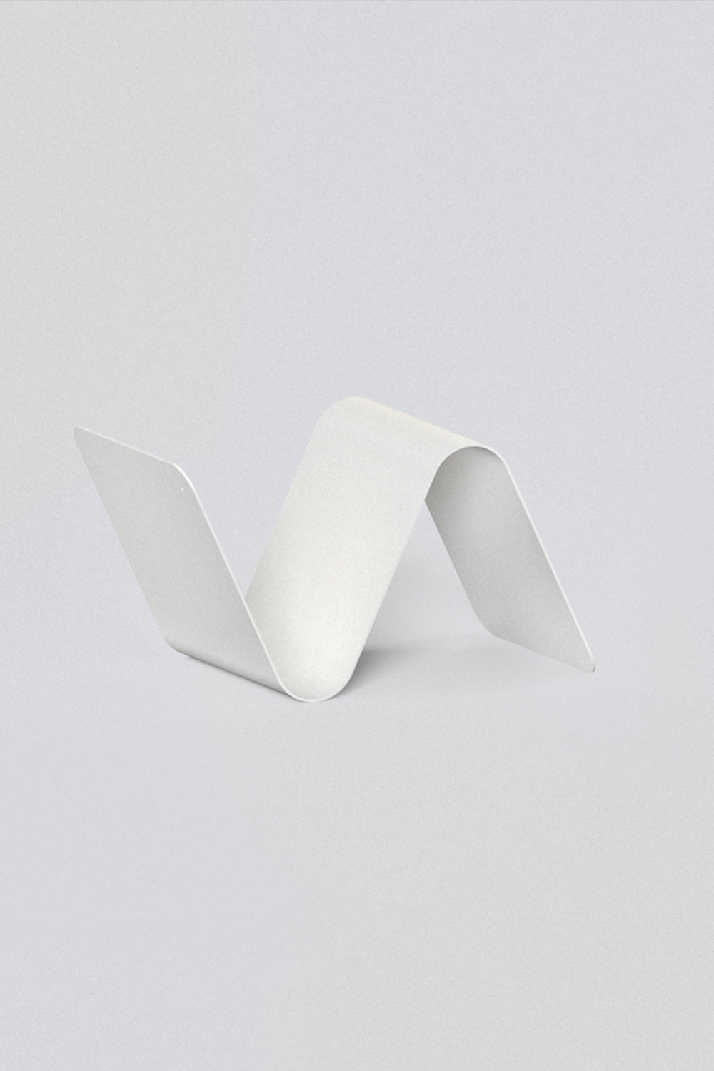 Wavy Magazine Stand — White