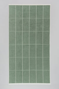 Miles (Bath) Sheet in Sage & Chalk