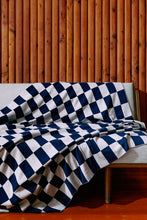 Load image into Gallery viewer, Curio Blanket – Navy Check
