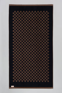 Roman (Pool) Towel in Tabac & Noir