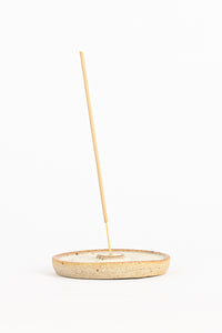 Ceramic Incense Holder — Speckle Cream