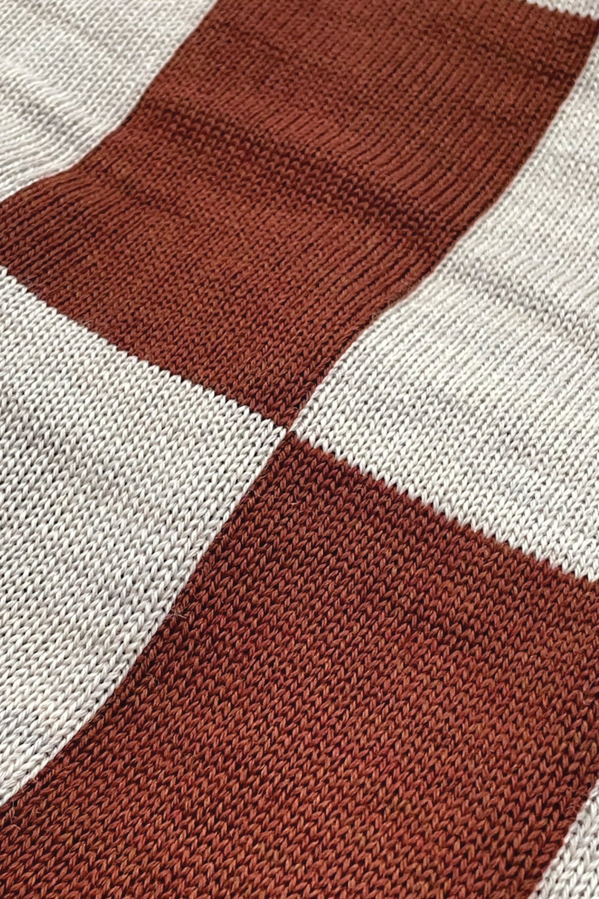 Curio Blanket – Chocolate Mousse Check