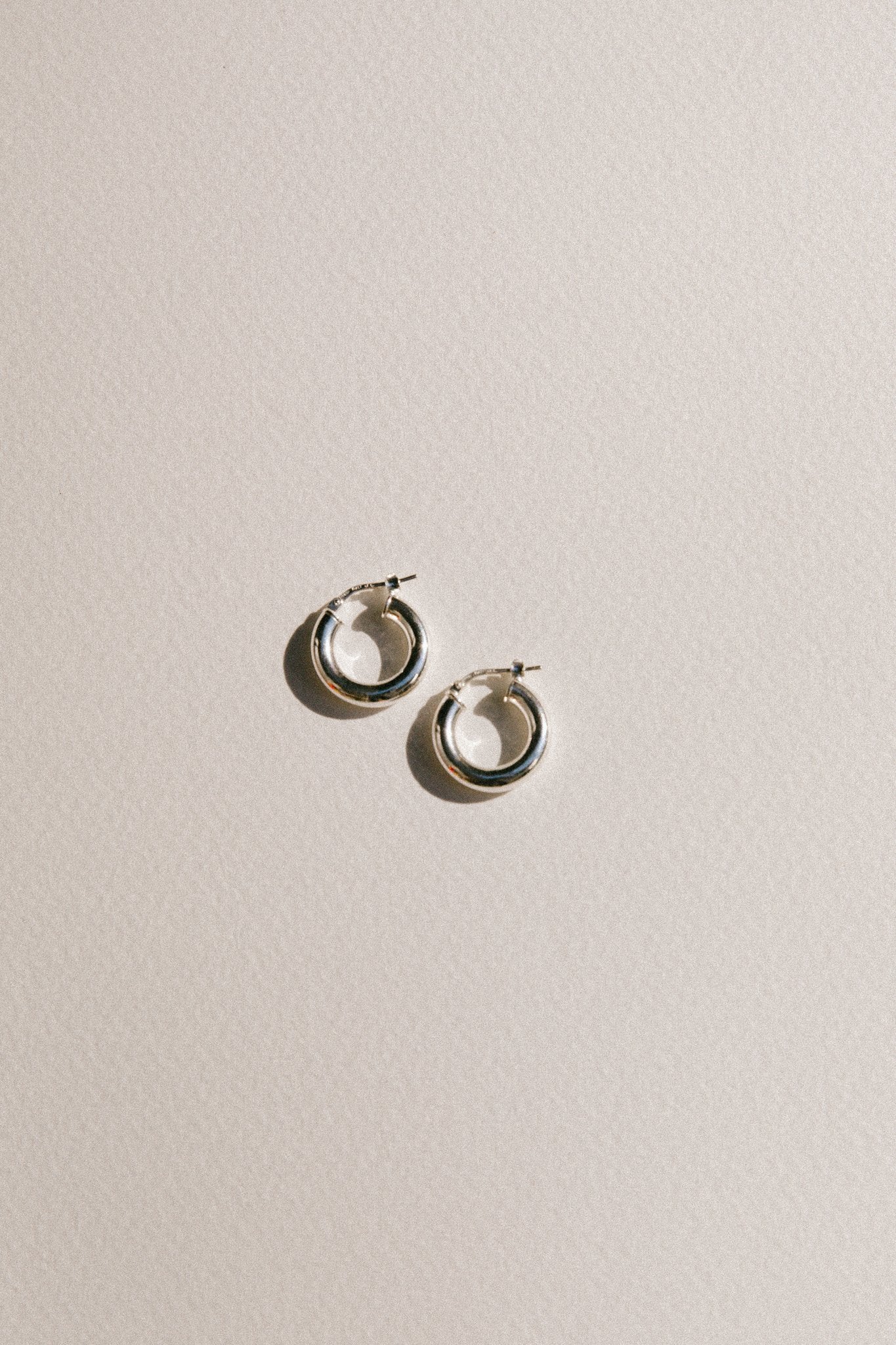 Bianca Hoops in Silver