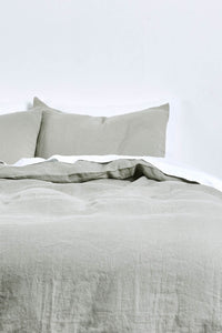 100% Linen Duvet Cover in Stone