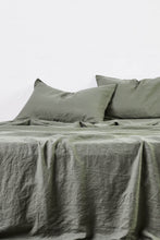 Load image into Gallery viewer, 100% Linen Flat Sheet in Khaki
