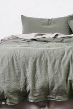Load image into Gallery viewer, 100% Linen Duvet Cover in Khaki
