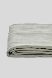 100% Linen Fitted Sheet in Stone