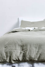 Load image into Gallery viewer, 100% Linen Duvet Cover in Stone
