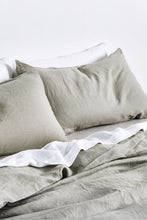 Load image into Gallery viewer, 100% Linen Duvet Cover in Stone

