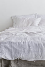 Load image into Gallery viewer, 100% Linen Duvet Cover in White
