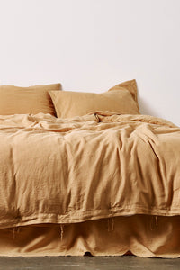 100% Linen Duvet Cover in Tan