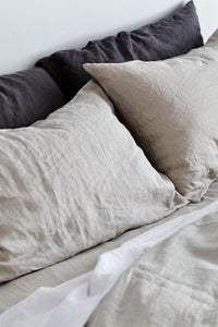 100% Linen Duvet Cover in Dove Grey