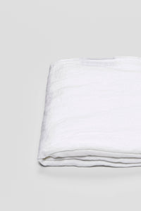 100% Linen Duvet Cover in White